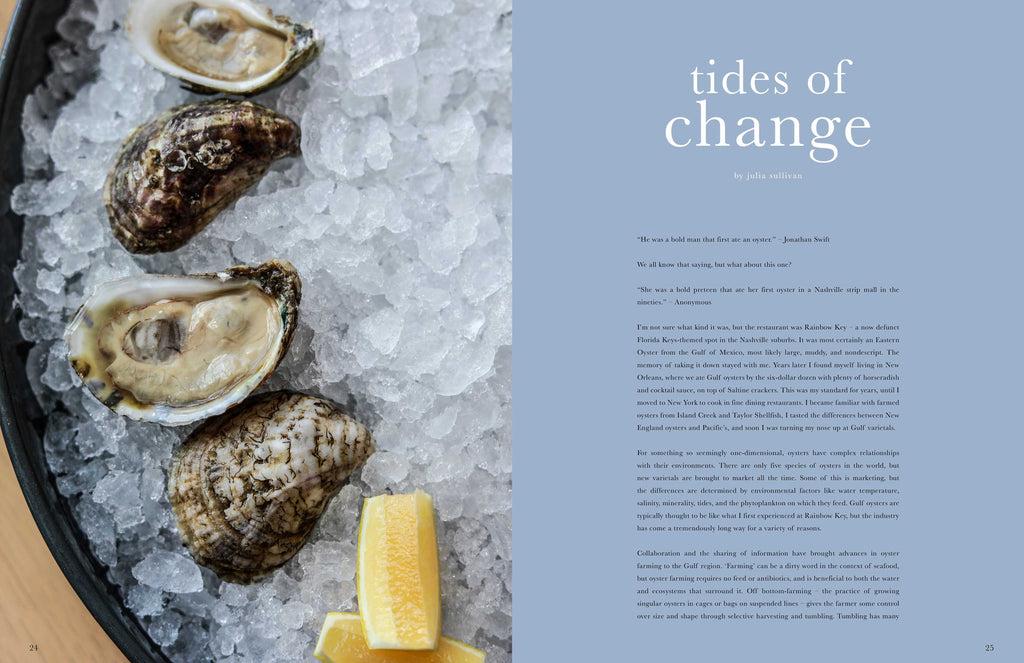 Toothache Magazine issue 4. Julia Sullivan, oysters. A magazine made for chefs by chefs. Features food articles, interviews, and recipes from world class chefs