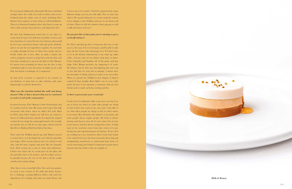 Toothache Magazine issue 6 - Mark Welker, Milk and Honey dessert. A magazine made for chefs by chefs. Features food articles, interviews, and recipes from world class chefs.