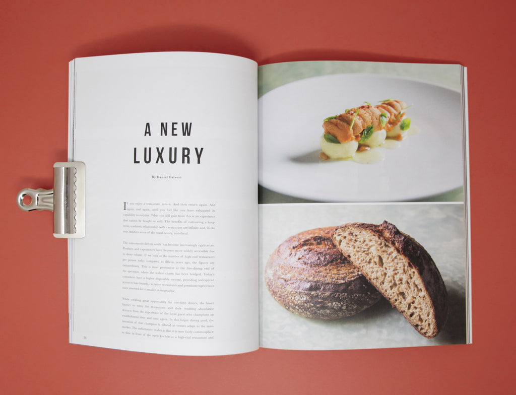 Toothache Magazine issue 2. Daniel Calvert of Belon bread.  A magazine made for chefs by chefs. Features food articles, interviews, and recipes from world class chefs